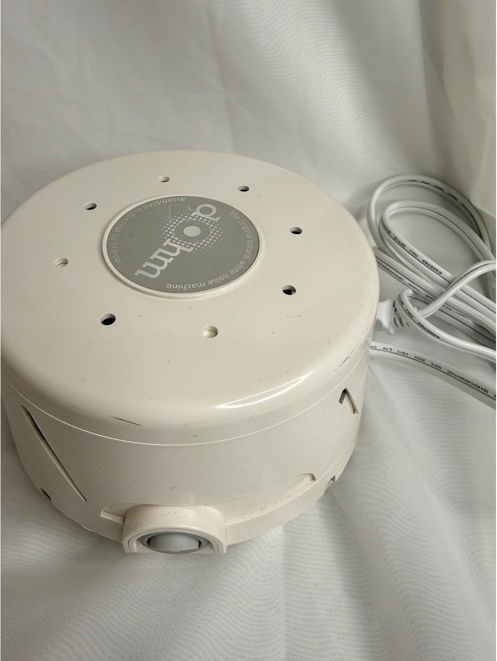 Dohm Classic White Noise Sound Machine Marpac M1DSUSWH Tested Turns On